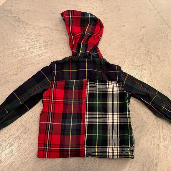 Polo Ralph Lauren Christmas Plaid Shirt Size 5 Boys - Picture 4 of 5